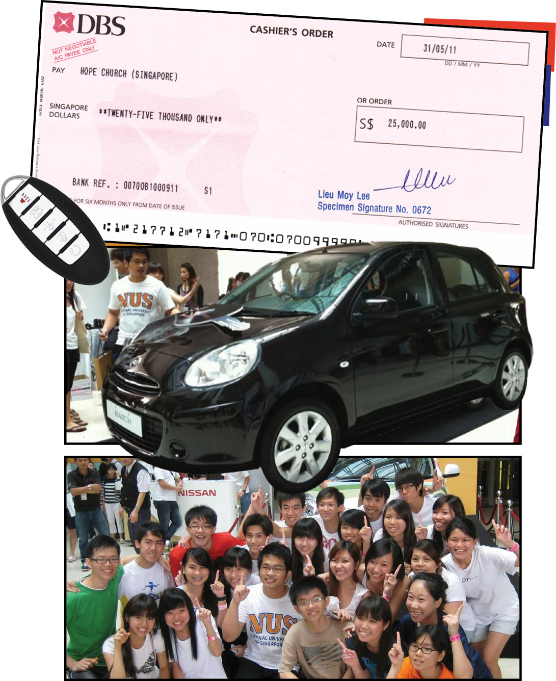Eilton's team at the car contest finals